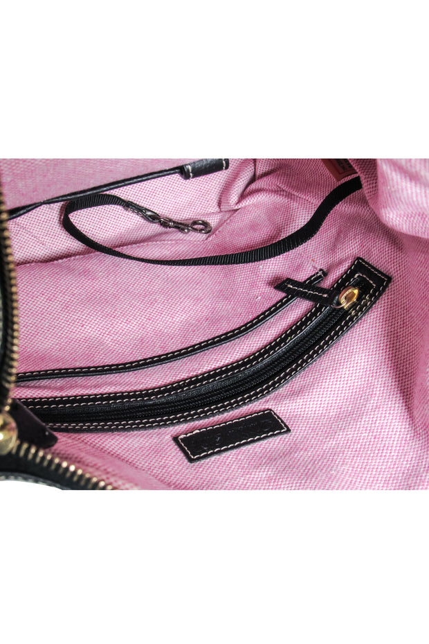 Current Boutique-Valentino by Mario Valentino - Black Saffiano Leather Hanbag