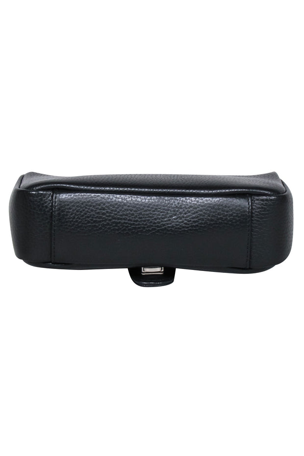 Current Boutique-Valentino by Mario Valentino - Black Pebbed leather Crossbody Bag