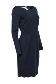 Current Boutique-Valentino - Navy Scalloped Edge Dress Sz 6