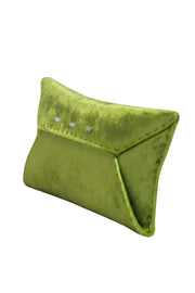 Current Boutique-VBH - Green Crushed Velvet Envelope Clutch