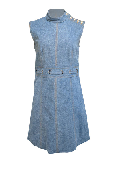 Current Boutique-Veronica Beard - Medium Wash Blue Denim Makeba Dress Sz 4