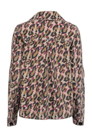 Current Boutique-Veronica Beard - Beige Leopard Print Button-Up "Mercer" Jacket Sz XS