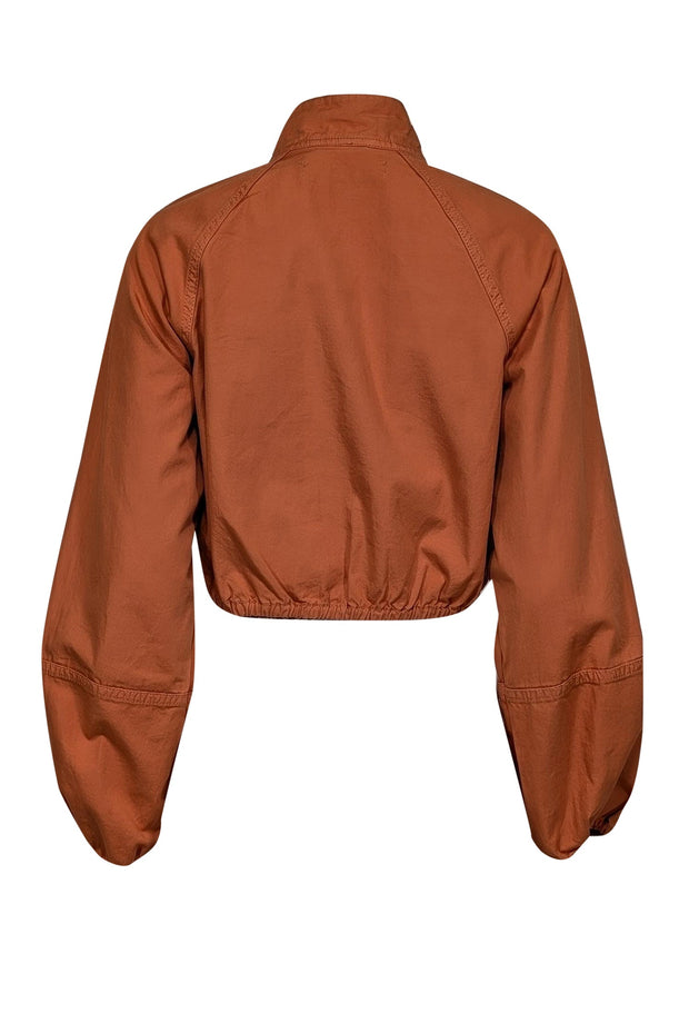 Current Boutique-Veronica Beard - Orange Cropped Jacket Sz XS