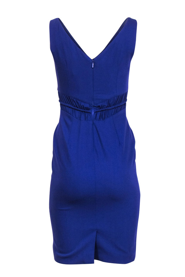 Current Boutique-Versace - Purple Sleeveless Sheath Dress w/ Banded Waist Detail Sz 2