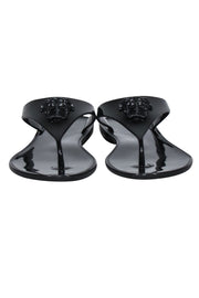 Current Boutique-Versace - Black "Gomma" Pool Slides Sz 8