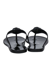 Current Boutique-Versace - Black "Gomma" Pool Slides Sz 8