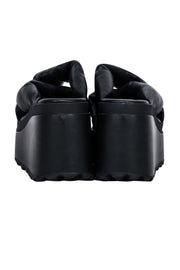Current Boutique-Vic Matie - Black Platform Chunky Slide Sandals Sz 7