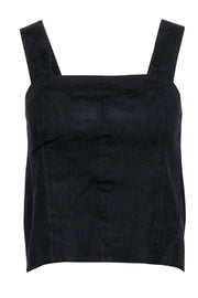 Current Boutique-Vince - Black Sleeveless Square Neck Top Sz 4