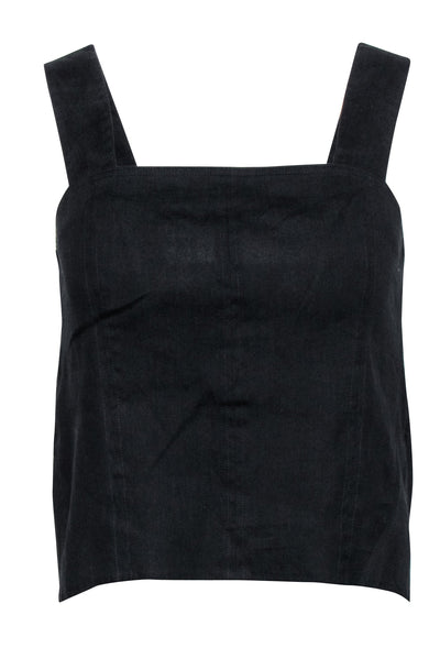 Current Boutique-Vince - Black Sleeveless Square Neck Top Sz 4