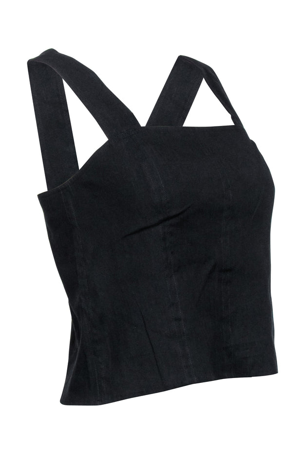 Current Boutique-Vince - Black Sleeveless Square Neck Top Sz 4