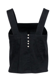 Current Boutique-Vince - Black Sleeveless Square Neck Top Sz 4
