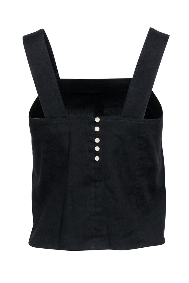 Current Boutique-Vince - Black Sleeveless Square Neck Top Sz 4