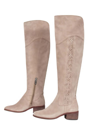 Current Boutique-Vince Camuto - Taupe Suede Tall Boot Sz 4.5