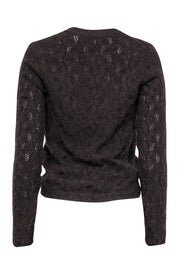 Current Boutique-Vince - Brown Alpaca & Cashmere Blend Cardigan Sz M