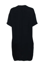 Current Boutique-Vince - Black Short Sleeve Shift Dress Sz S