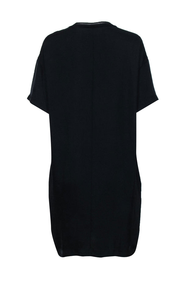 Current Boutique-Vince - Black Short Sleeve Shift Dress Sz S