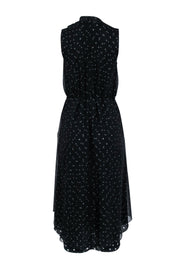 Current Boutique-Vince - Black & White Polka Dot Sleeveless Midi Dress Sz XS