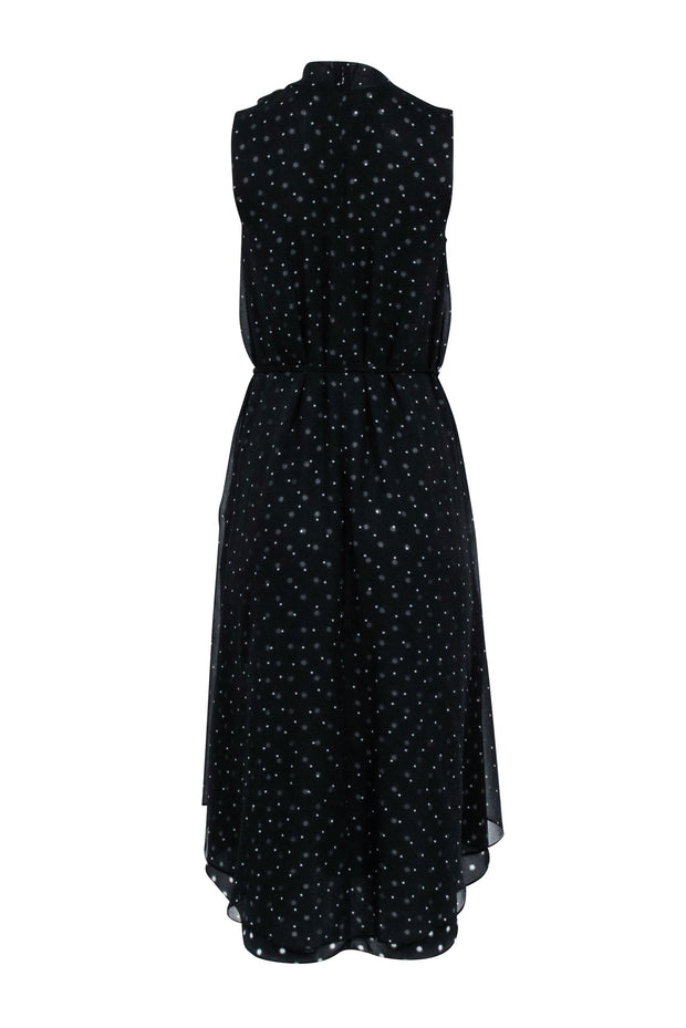 Current Boutique-Vince - Black & White Polka Dot Sleeveless Midi Dress Sz XS