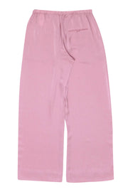 Current Boutique-Vince - Light Mauve Satin Wide-Leg Drawstring Pants Sz M
