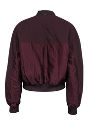 Current Boutique-Vince - Maroon & Navy Reversible Bomber Jacket Sz M