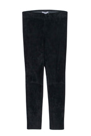 Current Boutique-Vince - Black Suede Leather Skinny Leggings Sz M
