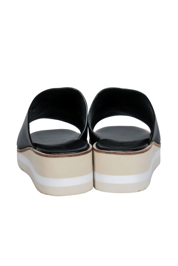 Current Boutique-Vince - Black Leather Slide Sandals Sz 9