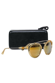 Current Boutique-Westward Leaning - Yellow Lens & Gold Frame Sunglasses