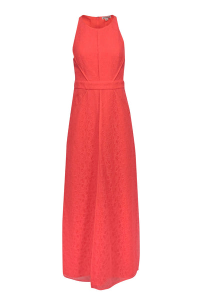 Current Boutique-Whistles - Neon Coral Lace Formal Dress Sz 8