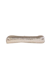 Whiting & Davis - Silver Chain Metal Metallic Mini Clutch Bag - Current Boutique