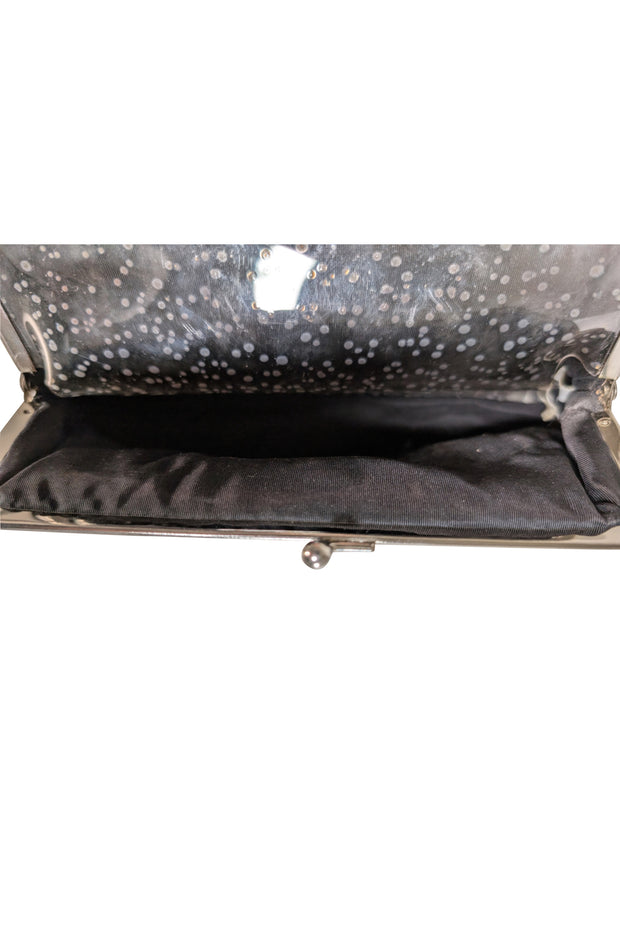 Whiting & Davis - Silver Chain Metal Metallic Mini Clutch Bag - Current Boutique