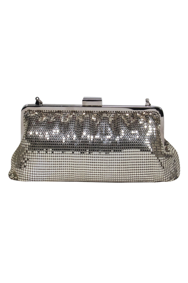 Current Boutique-Whiting & Davis - Silver & Gold Iridescent Chainmail Coin Purse