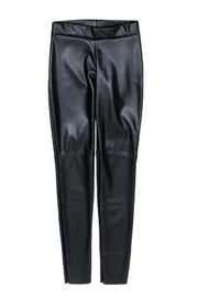 Current Boutique-Wolford - Black Faux Leather Leggings Sz 8