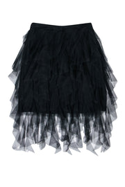 Current Boutique-Worth New York - Blue Tulle Layered Skirt Sz 4
