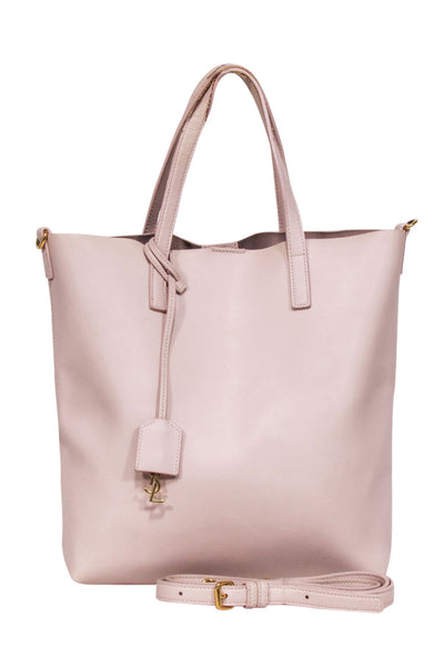Current Boutique-Yves Saint Laurent - Blush Pink Leather Satchel Bag