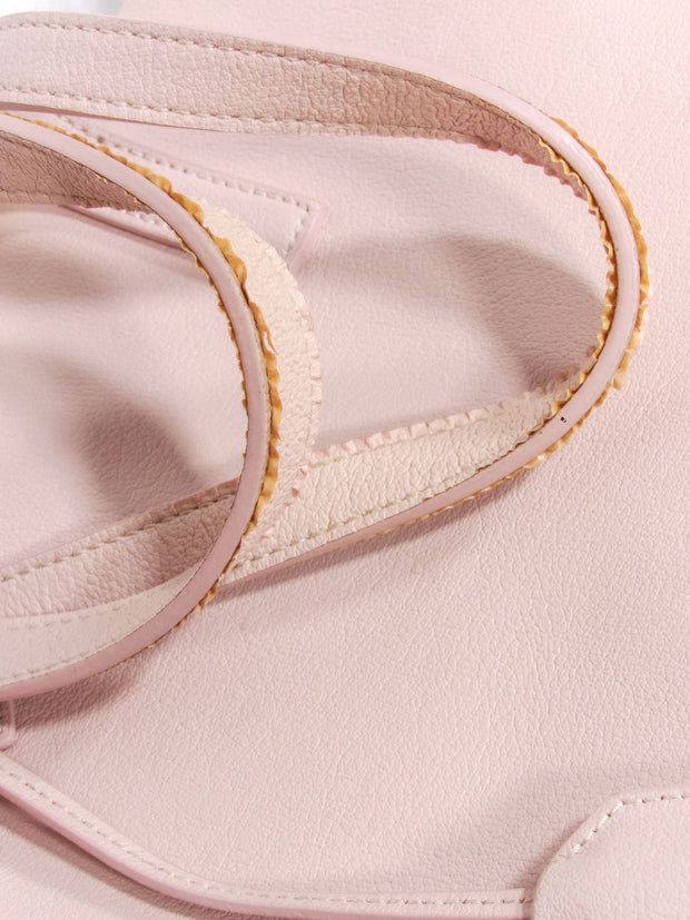 Current Boutique-Yves Saint Laurent - Blush Pink Leather Satchel Bag
