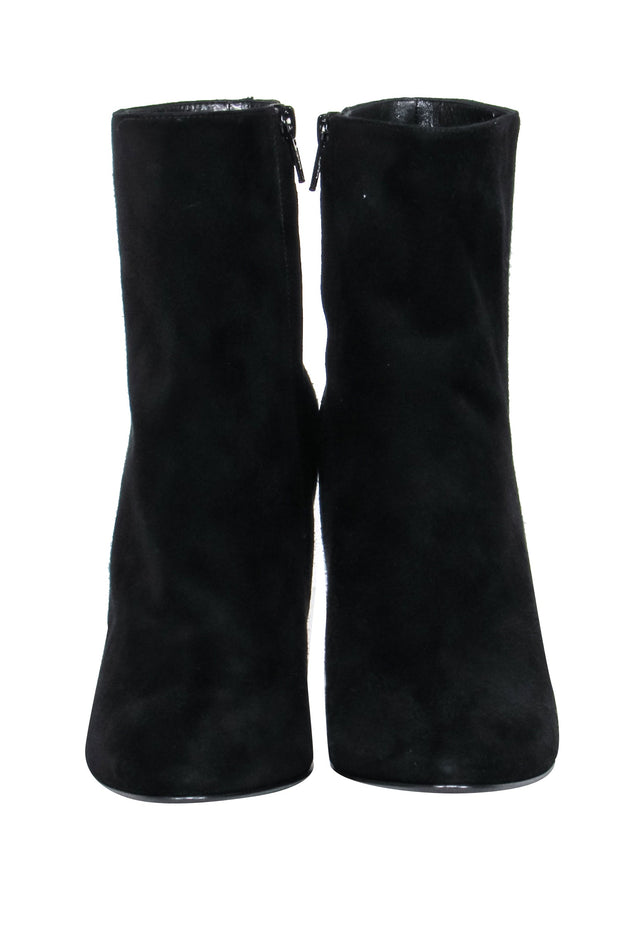 Current Boutique-Saint Laurent - Black Suede Booties Sz 8.5