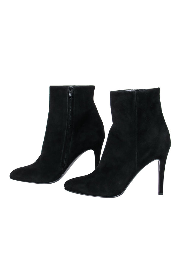 Current Boutique-Saint Laurent - Black Suede Booties Sz 8.5