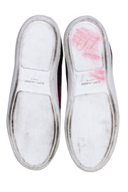 Current Boutique-Yves Saint Laurent - Pink Glitter High Top Sneakers Sz 5