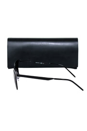 Current Boutique-Yves Saint Laurent - Black Metal Slim Sunglasses