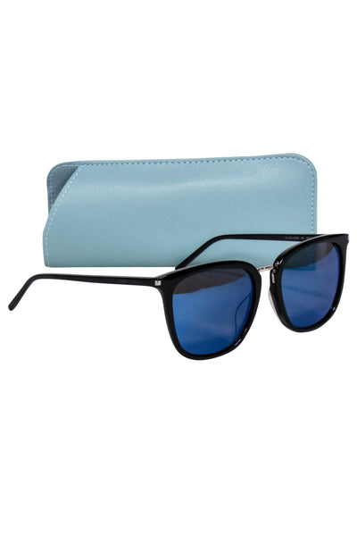 Current Boutique-Yves Saint Laurent - Black Thin Frame Sunglasses