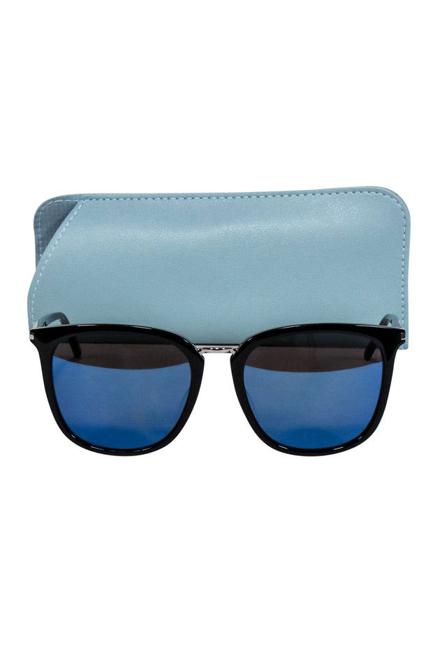 Current Boutique-Yves Saint Laurent - Black Thin Frame Sunglasses