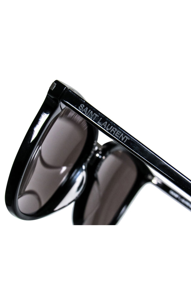Current Boutique-Yves Saint Laurent - Black Thin Frame Sunglasses
