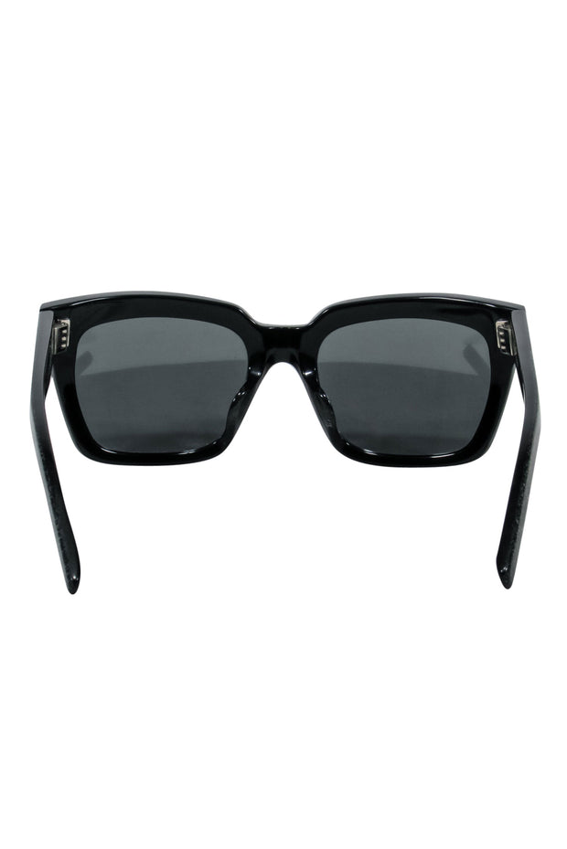 Current Boutique-Yves Saint Laurent - Black w/ Glitter print Detail Square Sunglasses