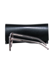 Current Boutique-Yves Saint Laurent - Grey Transparent Cate Eye Sunglasses