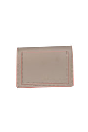 Current Boutique-Zac Posen - Grey & Coral Trim Crossbody Bag