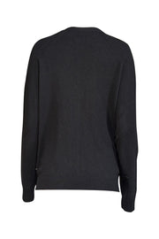 Current Boutique-Zadig & Voltaire - Black Wool & Cashmere Blend Cardigan w/ Studded Trim Sz M