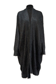 Current Boutique-Zadig & Voltaire - Hunter Green & Black Blend Open Front Cardigan Sz S