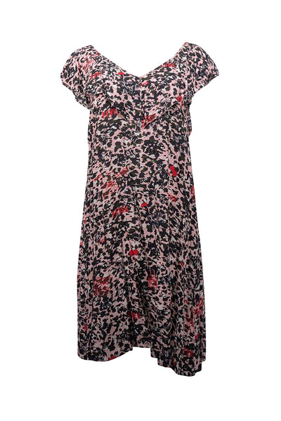 Current Boutique-Zadig & Voltaire - Pink w/ Multicolor Mixed Print Sleeveless Dress Sz M