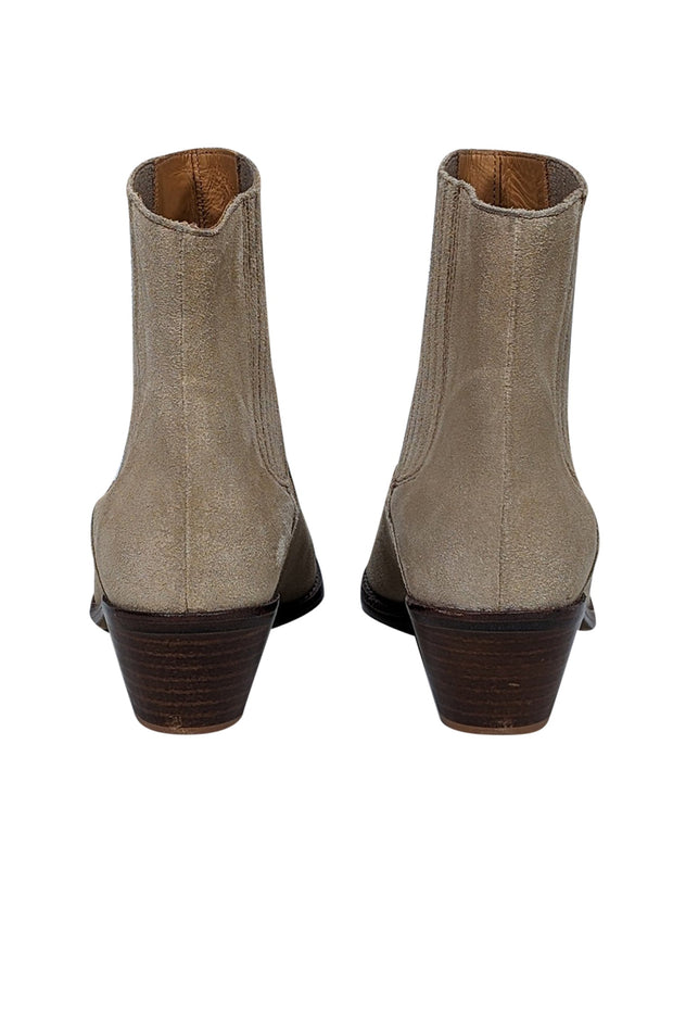 Current Boutique-Zadig & Voltaire - Beige Suede Short Boots Sz 8