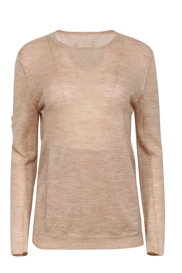 Current Boutique-Zadig & Voltaire - Beige Light Weight Sweater Sz M